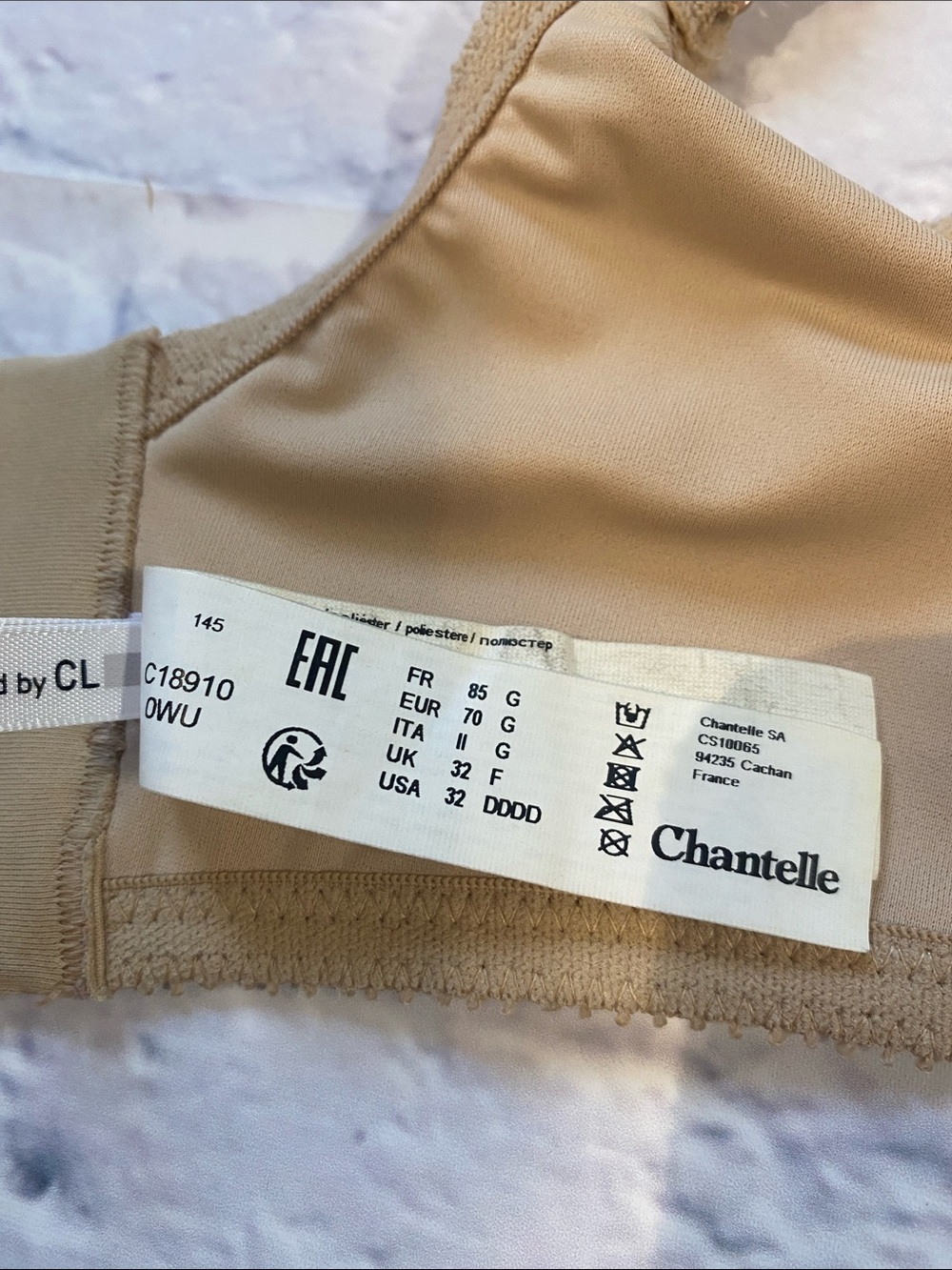 Chantelle C Magnifique Seamless Unlined Minimizer Bra Nude Sand 32DDDD #18910 - Picture 10 of 11